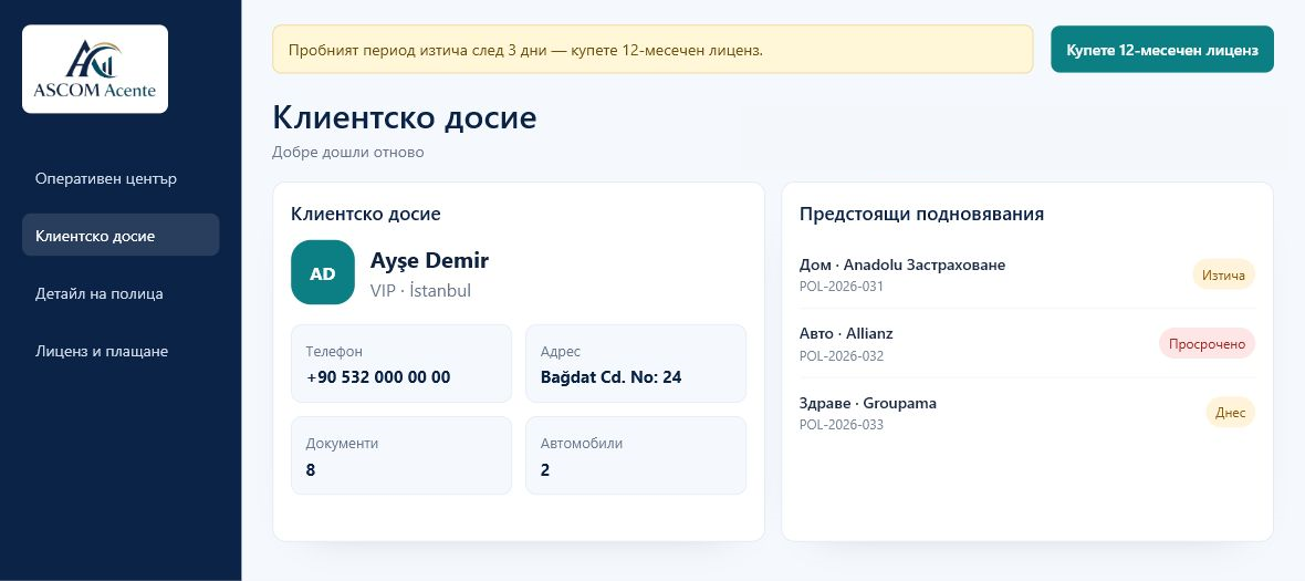 Клиентски досиета