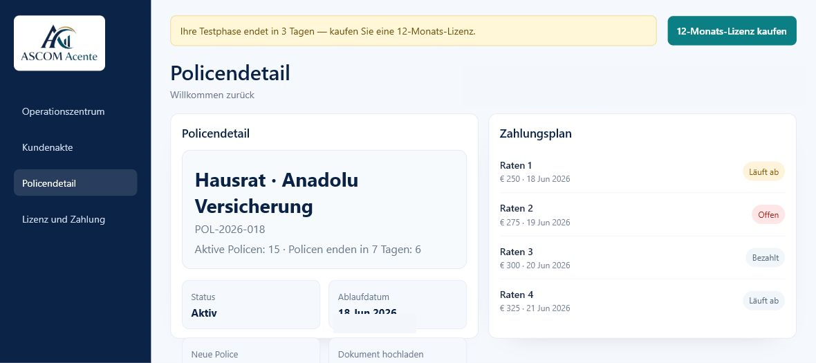 Policenverwaltung